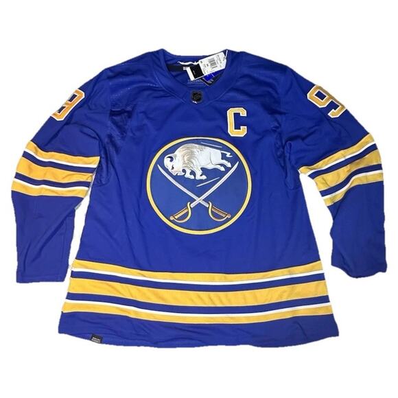 Adidas Jack Eichel Buffalo Sabres Jersey Blue Primegreen H56838 Size 56 $230 - Picture 1 of 13